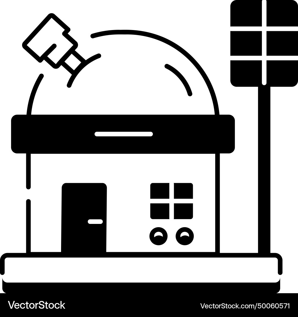 Space exploration linear icon Royalty Free Vector Image
