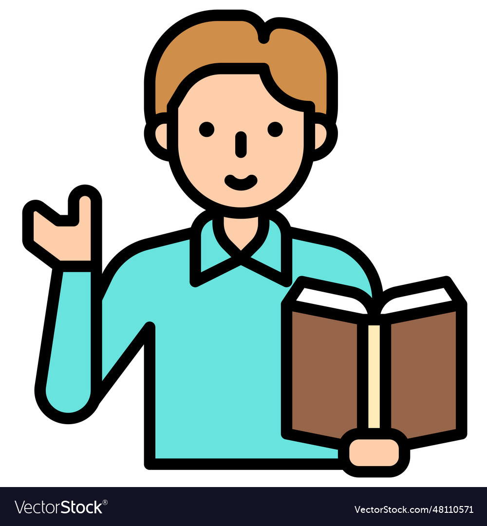 Teaching icon an avatar that is related Royalty Free Vector