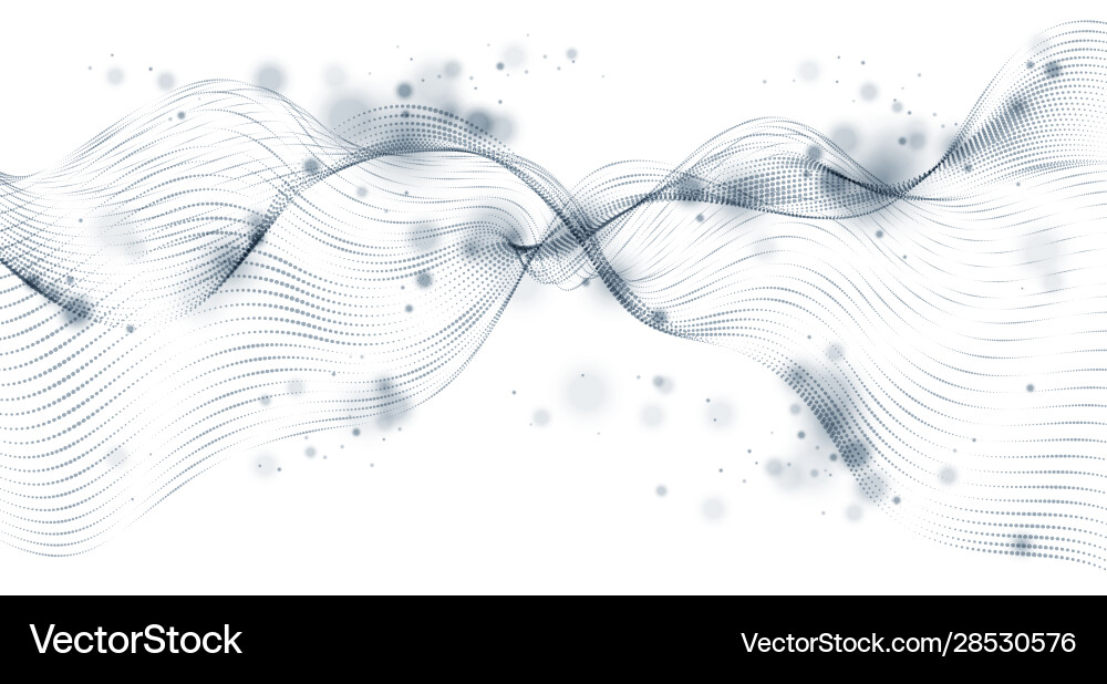 Abstract background with wave flowing Royalty Free Vector