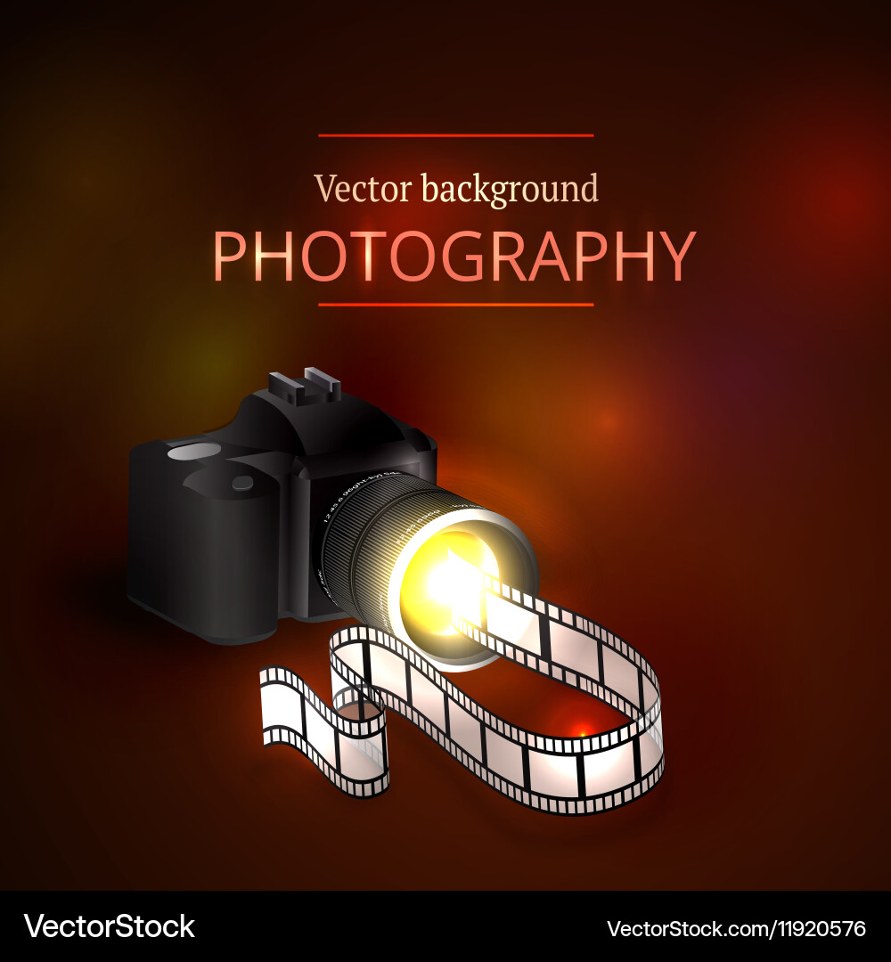Camera shooting photo and video Royalty Free Vector Image