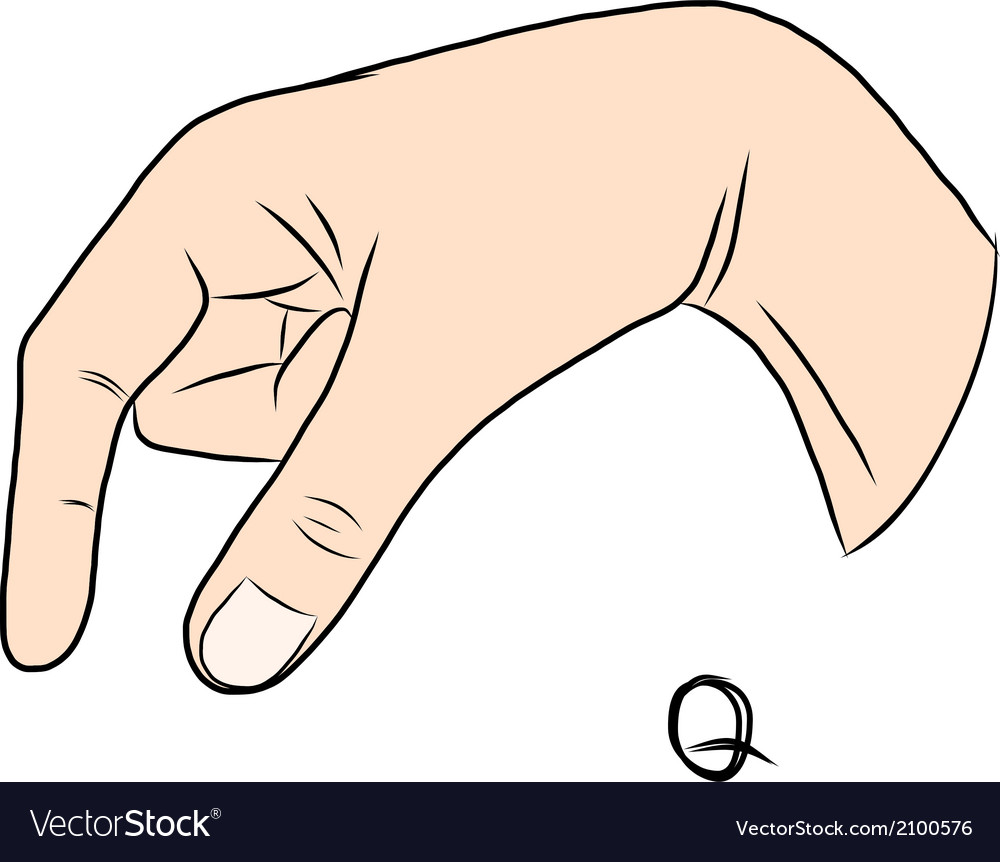 sign-language-and-alphabetthe-letter-q-royalty-free-vector