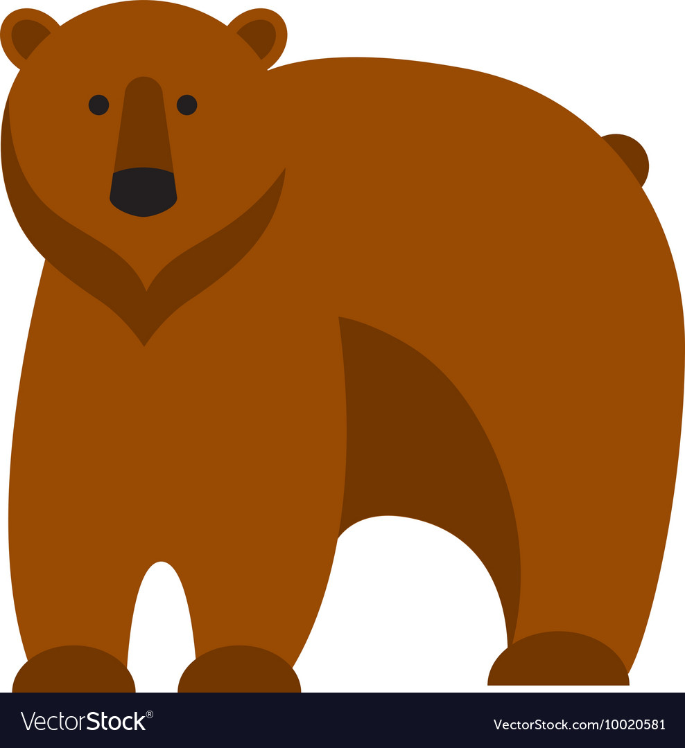 Cartoon Bear Royalty Free Vector Image Vectorstock