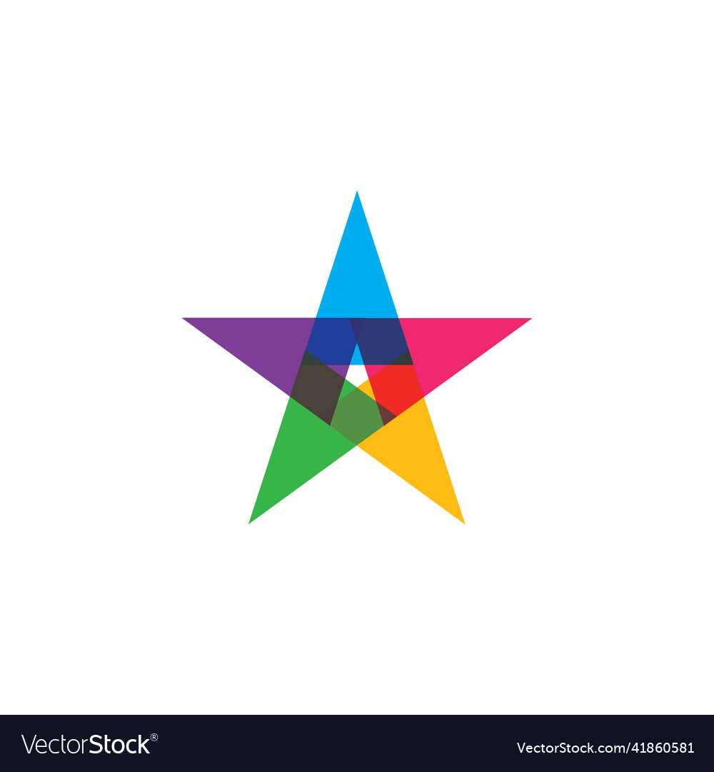 Star logo template Royalty Free Vector Image - VectorStock