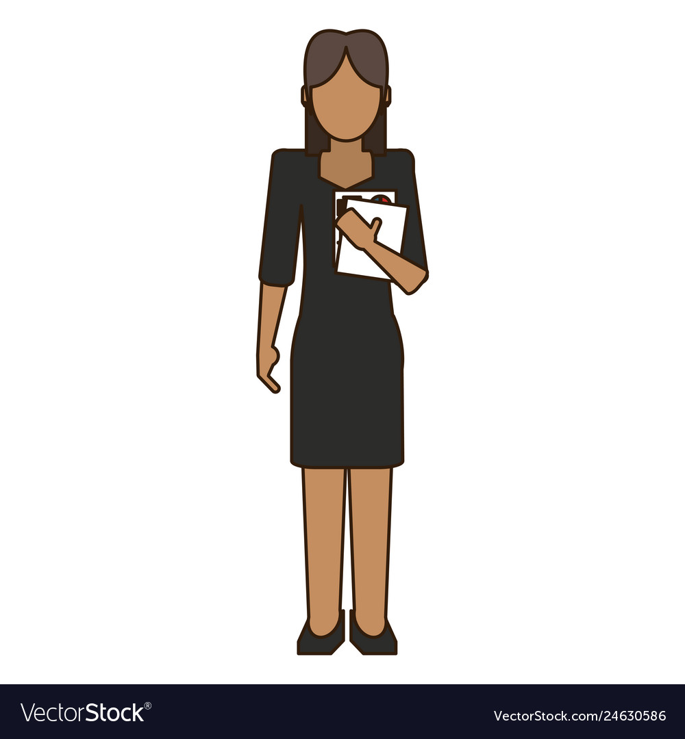 Businesswoman avatar profile Royalty Free Vector Image