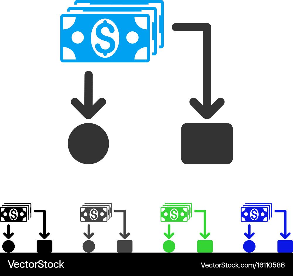 Cashflow flat icon Royalty Free Vector Image - VectorStock