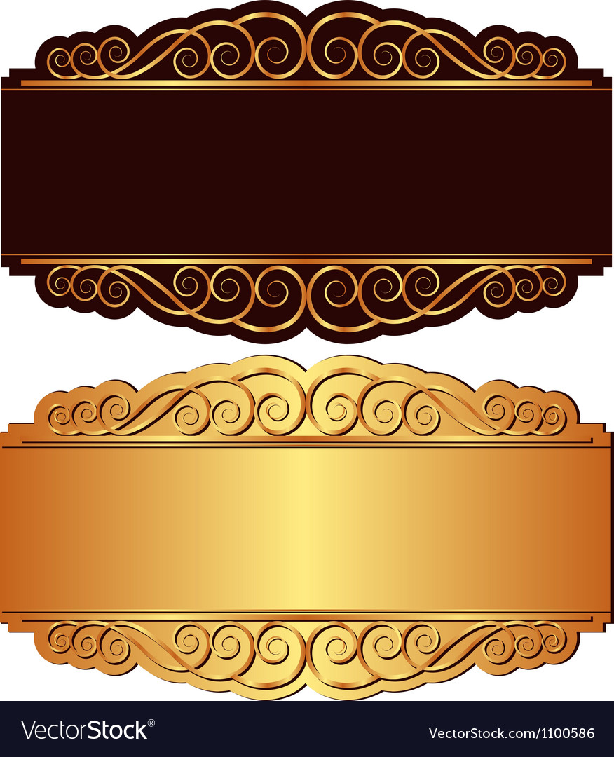 Gold and black background Royalty Free Vector Image