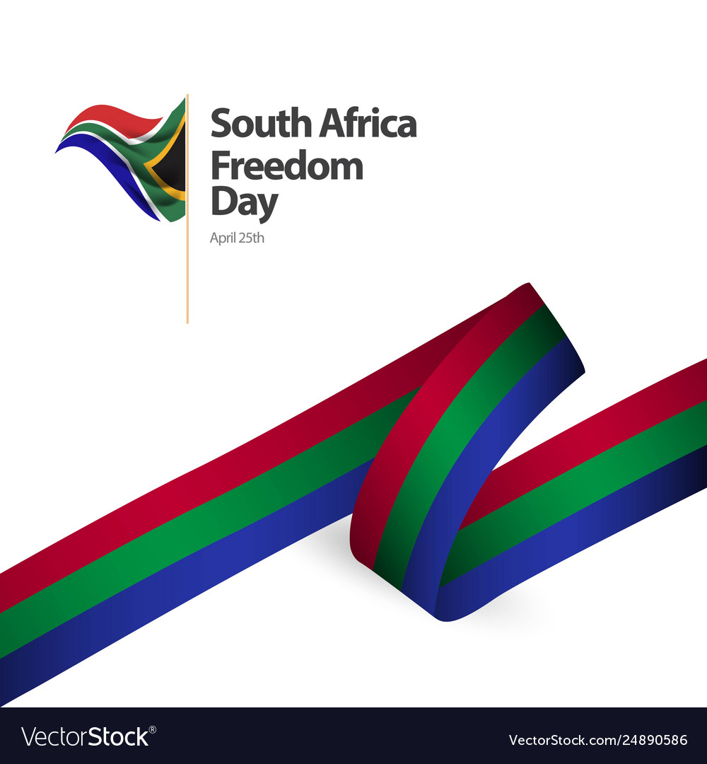 54b86 south africa freedom day flag template design vector south africa powerpoint template
