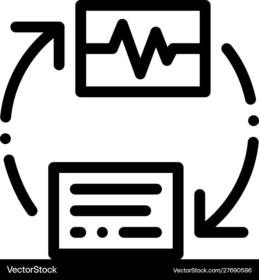 Wireless diagnostics voice control icon Royalty Free Vector