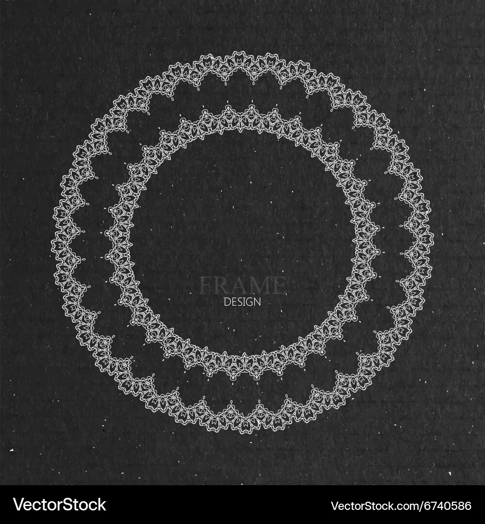 With ornate frame Royalty Free Vector Image - VectorStock