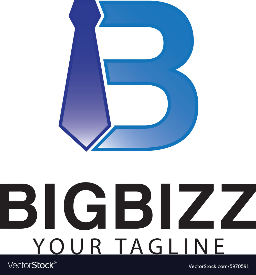 Big bizz logo Royalty Free Vector Image VectorStock