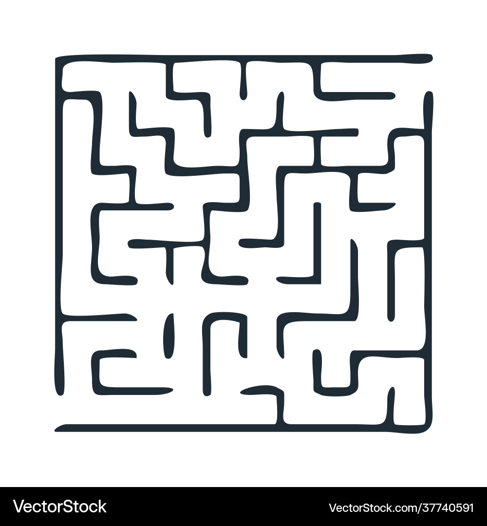 Labyrinth maze or Royalty Free Vector Image - VectorStock