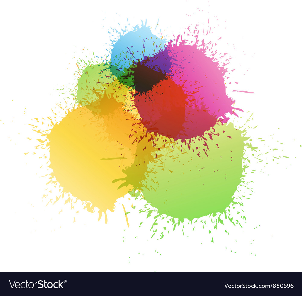 Color paint Royalty Free Vector Image VectorStock