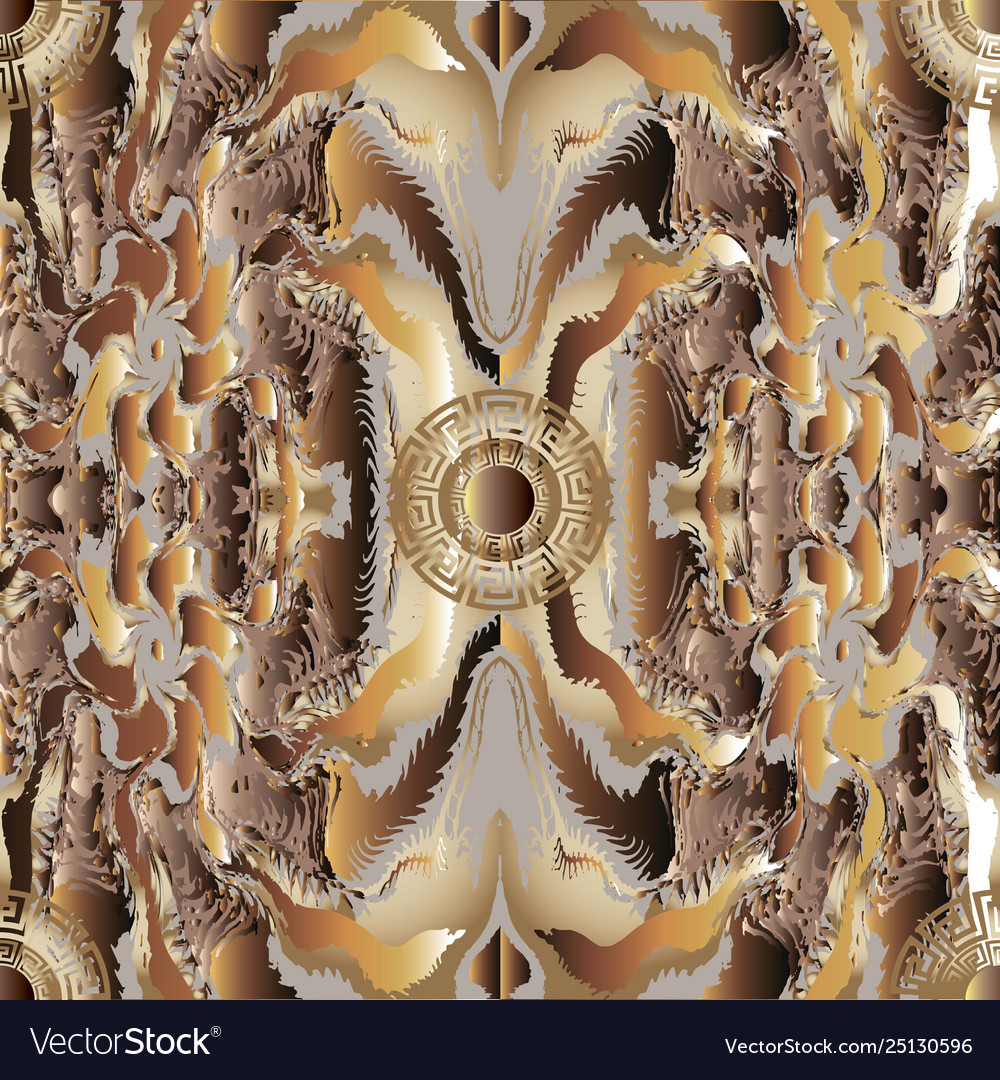 Fantasy psychedelic abstract seamless pattern Vector Image