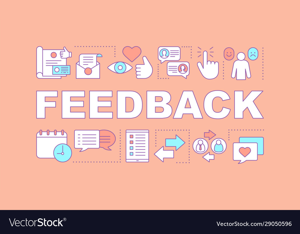 Feedback Word Concepts Banner Royalty Free Vector Image
