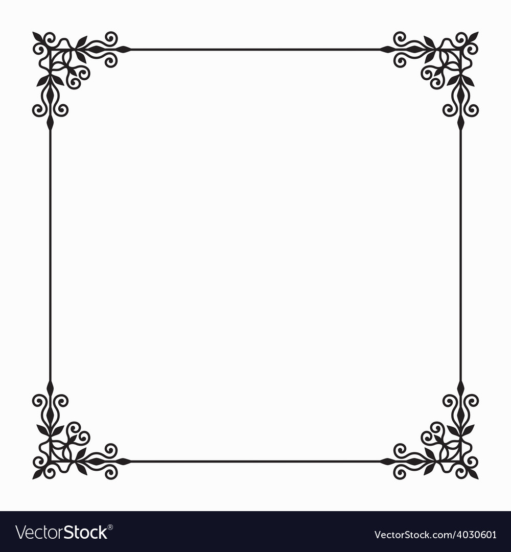 White photo frame Royalty Free Vector Image - VectorStock