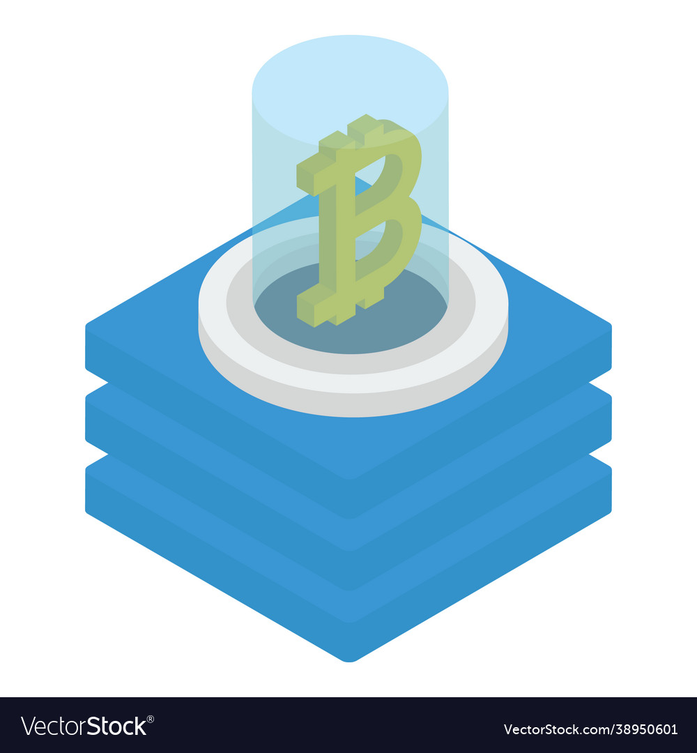Cryptocurrency coin Royalty Free Vector Image - VectorStock