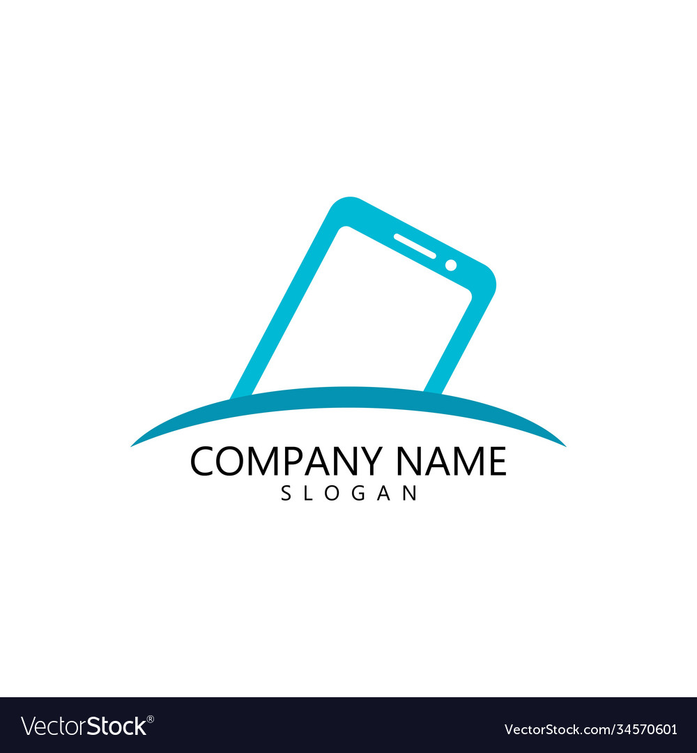 Mobile phone logo Royalty Free Vector Image - VectorStock