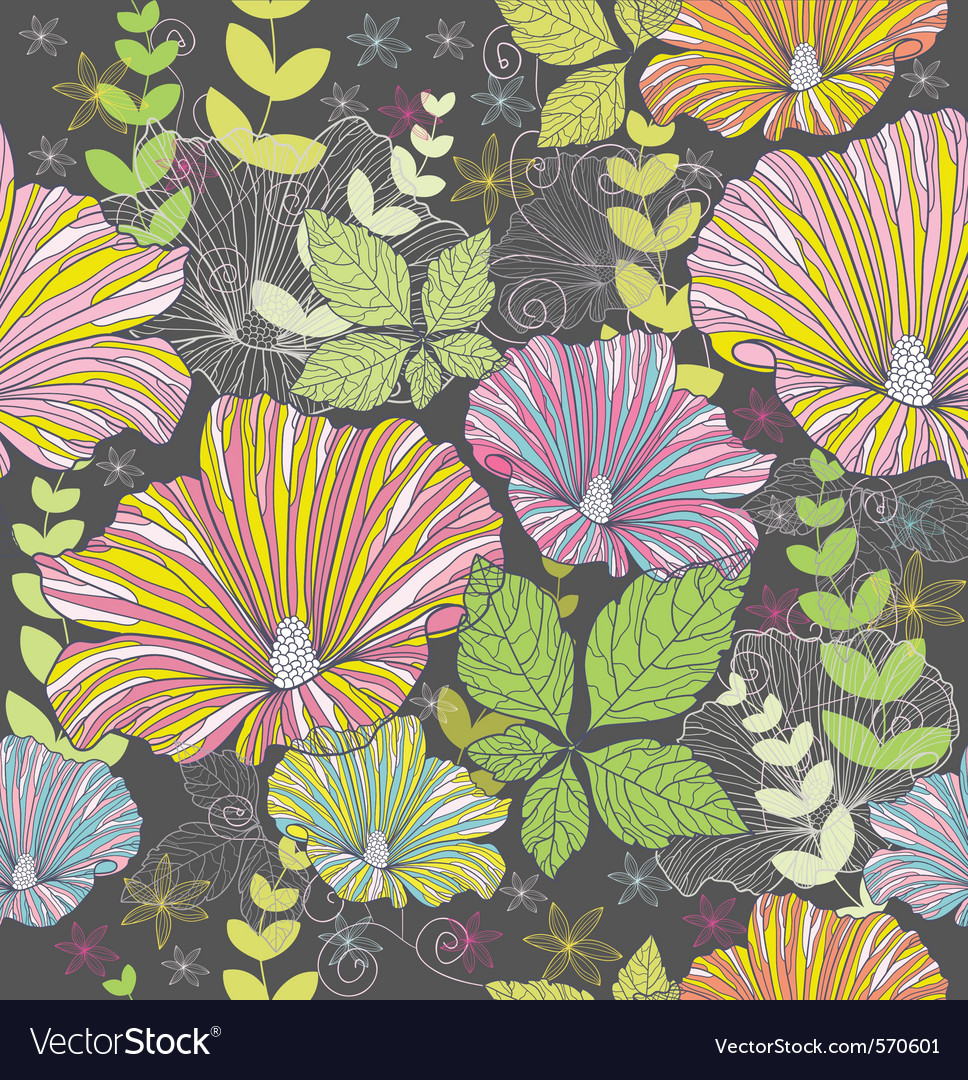 Seamless colorful floral pattern