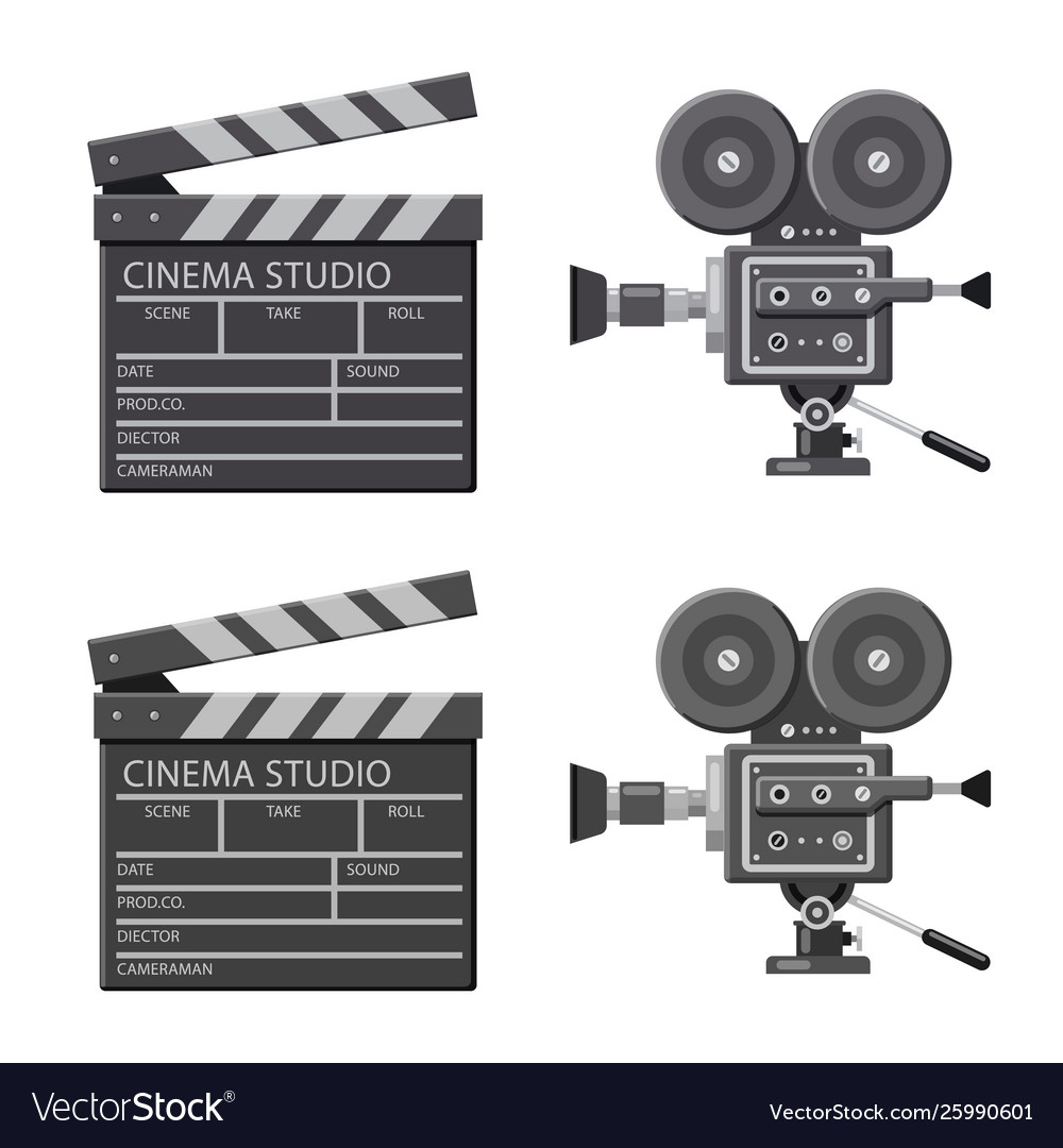 Television and filming sign Royalty Free Vector Image