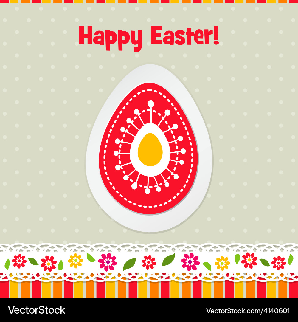 Template easter greeting card Royalty Free Vector Image