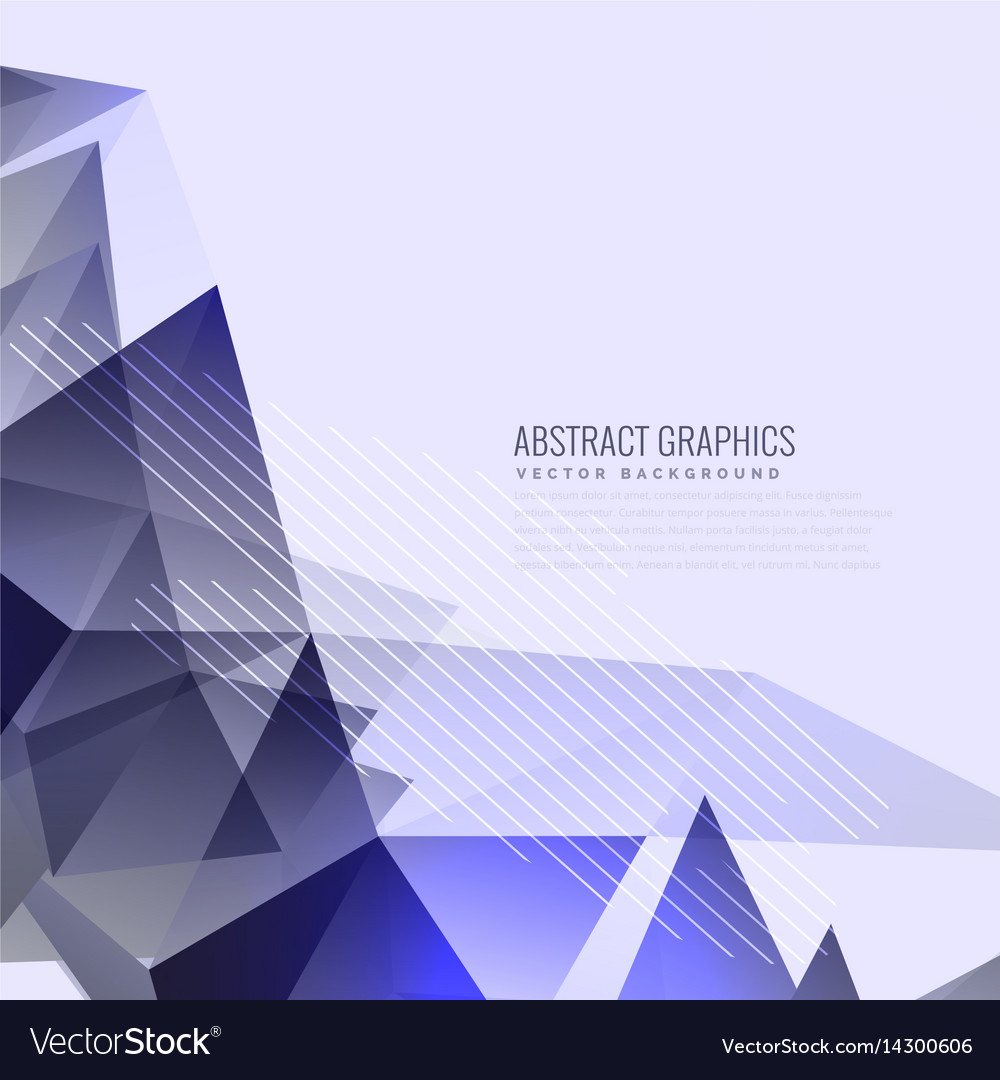 Abstract purple triangles background design Vector Image