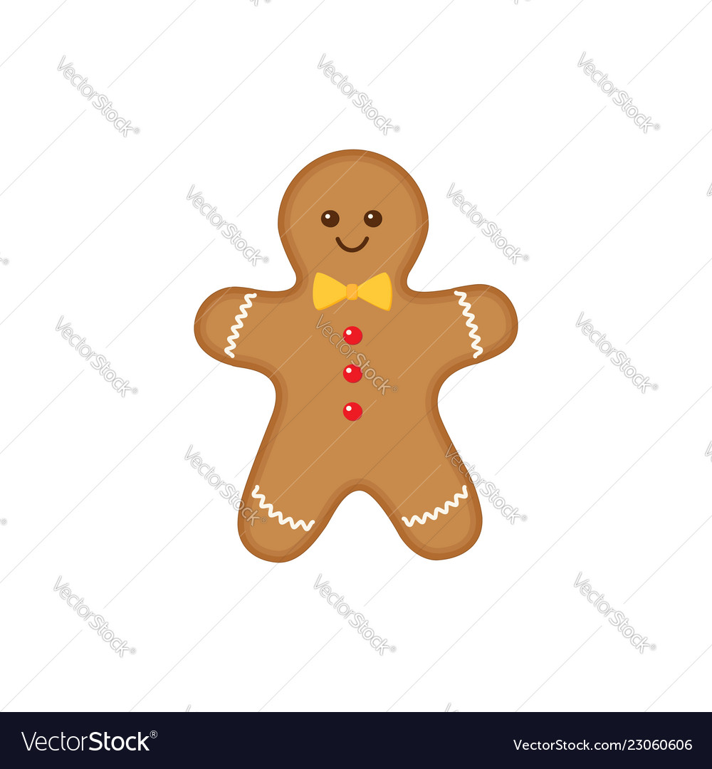 Cute Cartoon Gingerbread Man Royalty Free Vector Image When i see a gingerbread cookies one of the first thing that comes to my mind is the scene from shrek cartoon, with a brave little ginger man… vectorstock
