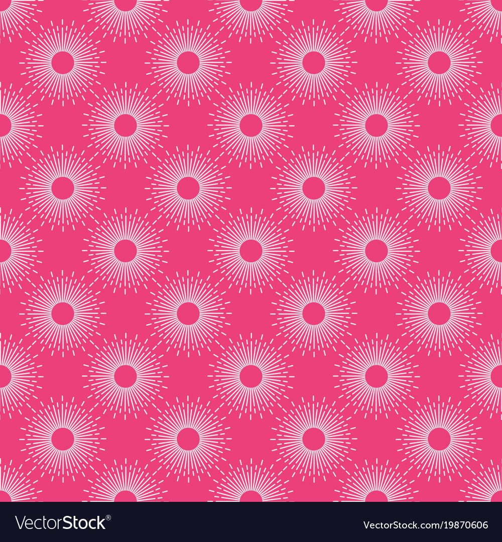 Hot Pink Round Ornaments Swirl Background Vector Image