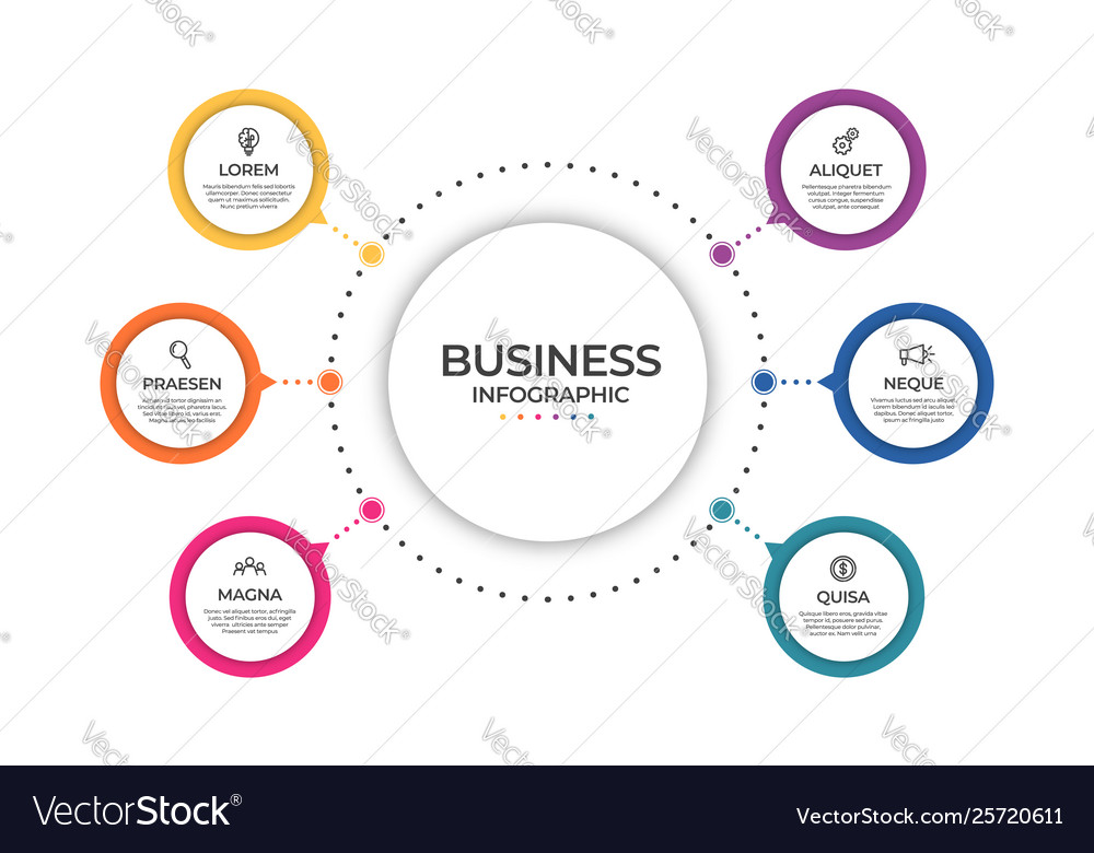 Business infographic template timeline concept Vector Image