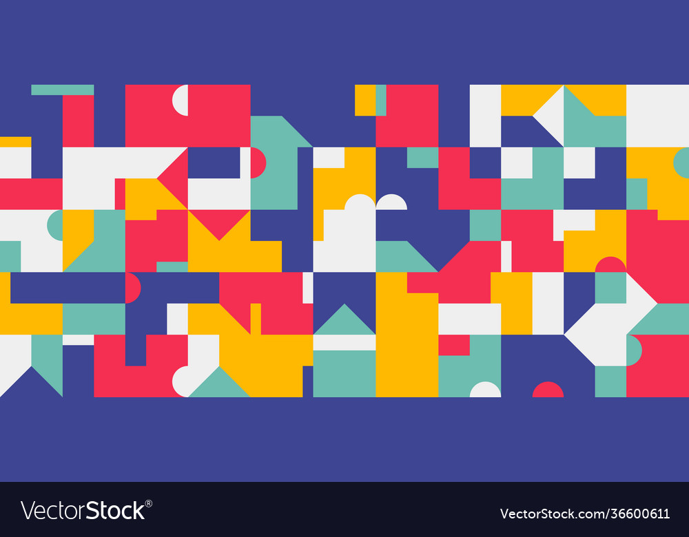 Colorful geometric pattern design Royalty Free Vector Image