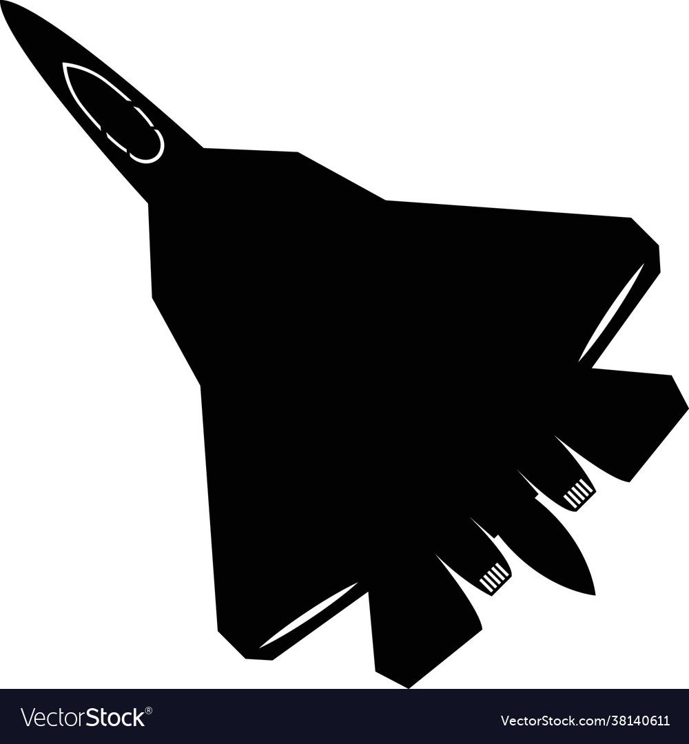 Sukhoi su57 stealth fighter jet aircraft Vector Image