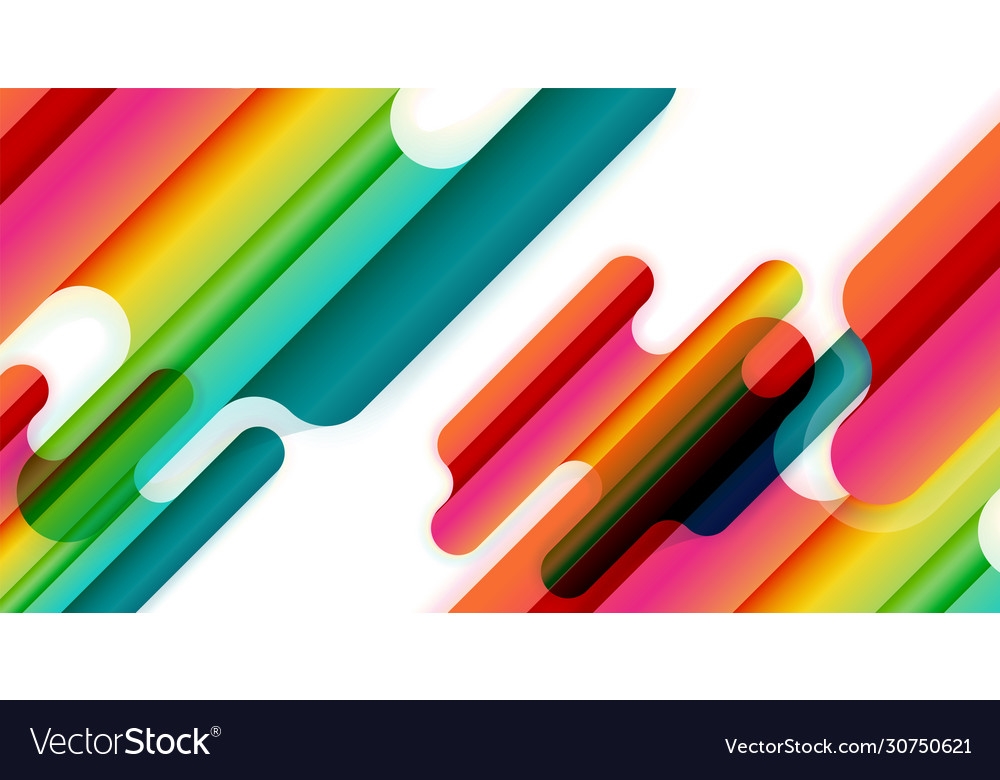 Abstract liquid lines geometric background Vector Image