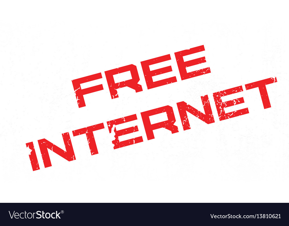 Free internet rubber stamp Royalty Free Vector Image