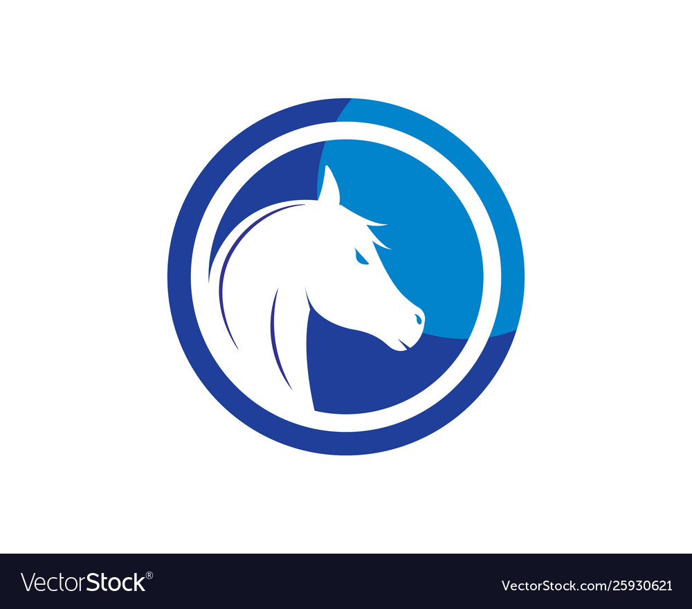 Horse logo template Royalty Free Vector Image - VectorStock