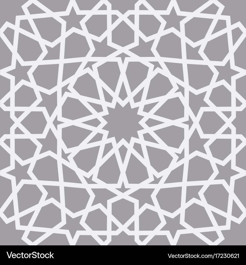 Islamic pattern seamless arabic geometric Vector Image