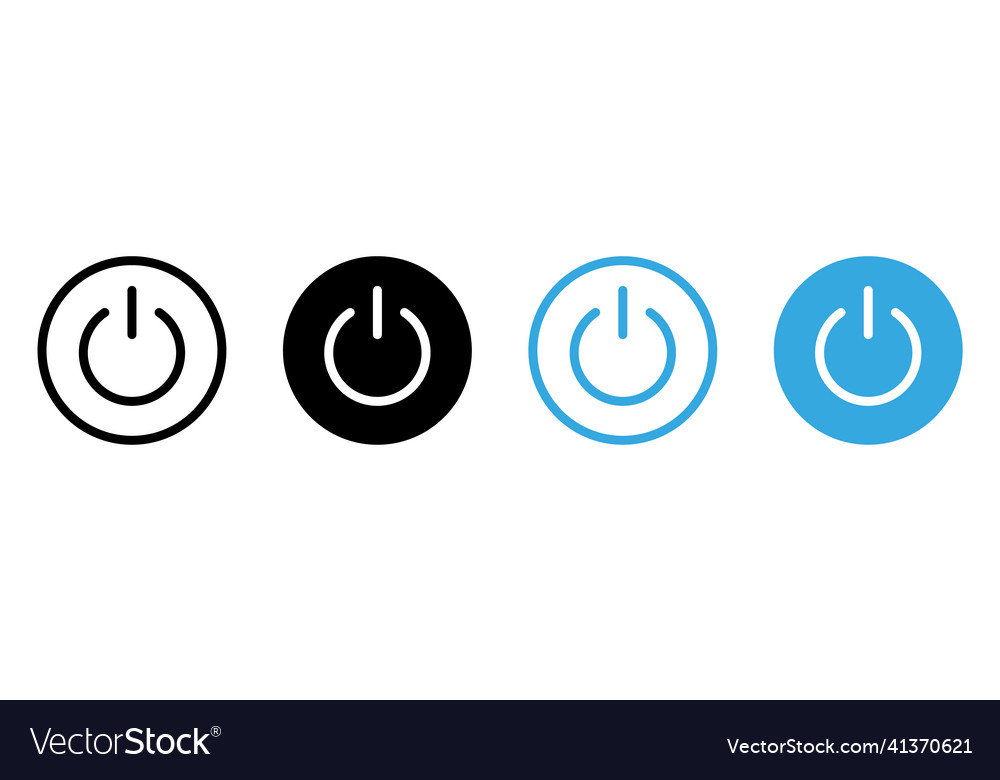 Power icon on off buttons energy switch sign Vector Image