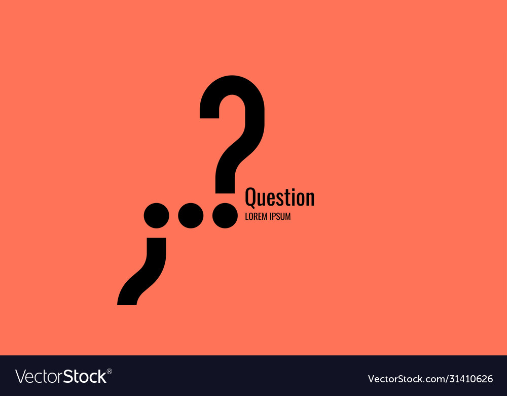 A poster with picture question mark frame Vector Image