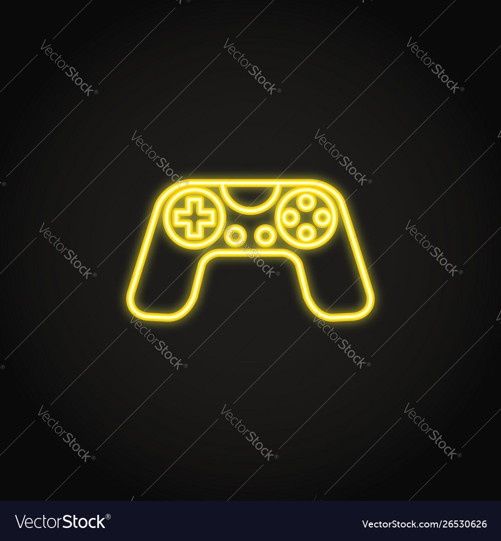 Gamepad Icon - Neon Style - Iconfu