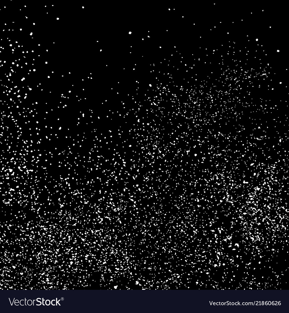 White grainy texture template on black background Vector Image