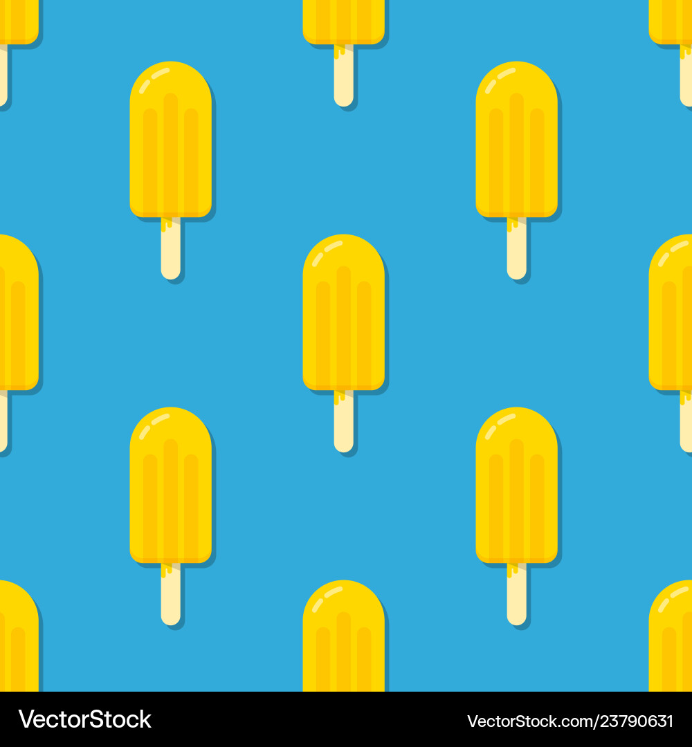 Ice cream seamless pattern Royalty Free Vector Image