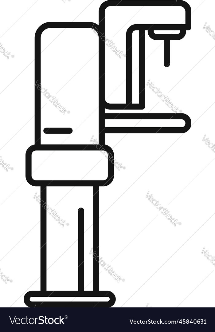 Screening mammography machine icon outline