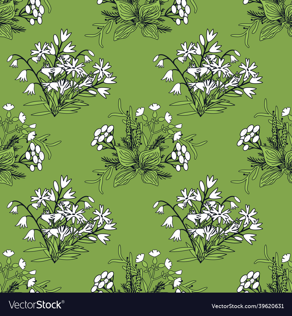 Seamless floral pattern Royalty Free Vector Image