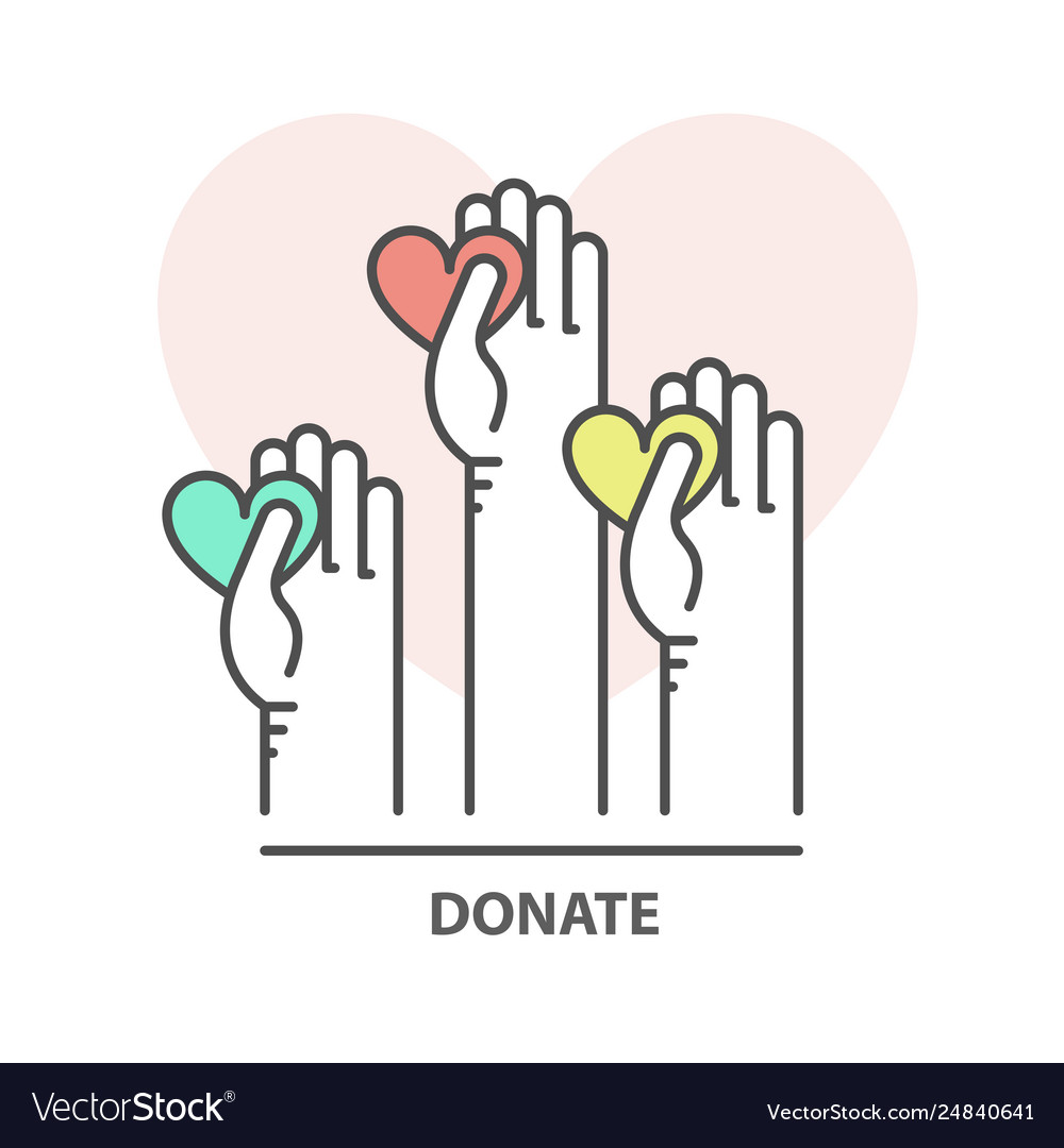 Vector Donate Concept Vector & Photo (Free Trial)