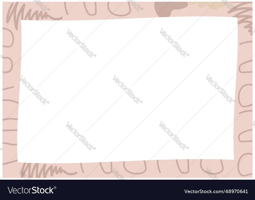 Decorative fram with abstract pattern Royalty Free Vector
