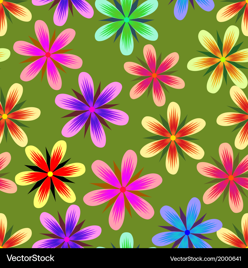 Floral seamless background Royalty Free Vector Image