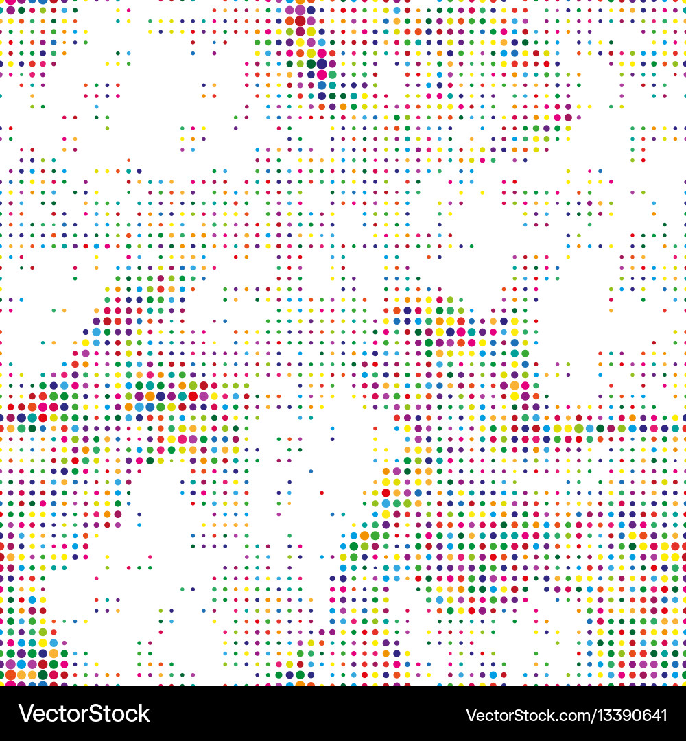 Halftone abstract seamless background Royalty Free Vector