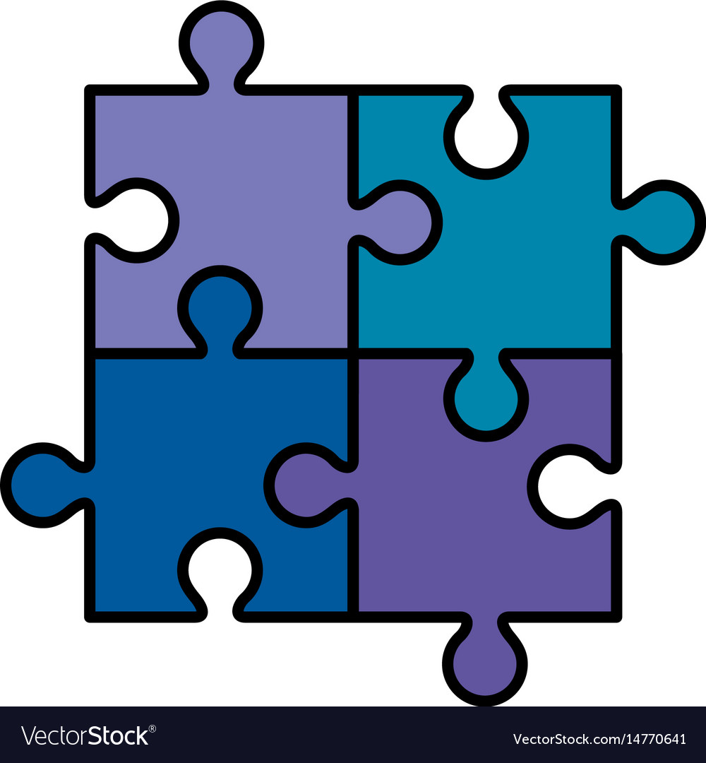 Puzzle piece symbol Royalty Free Vector Image - VectorStock