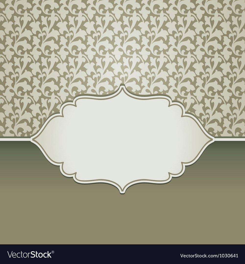 Vintage frame with copy space for text Royalty Free Vector