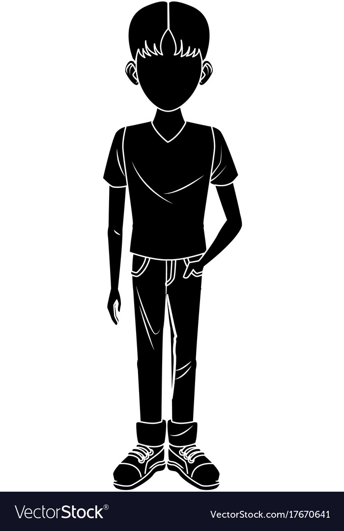 Young Man Cartoon Royalty Free Vector Image - Vectorstock