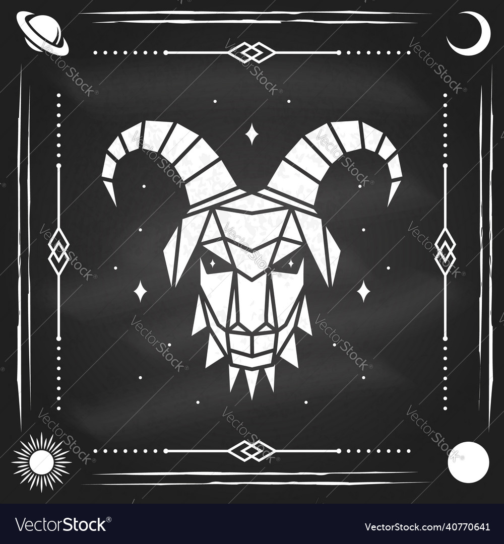 Zodiac astrology horoscope sign capricorn design Vector Image Zodiac astrology horoscope sign capricorn design Vector Image