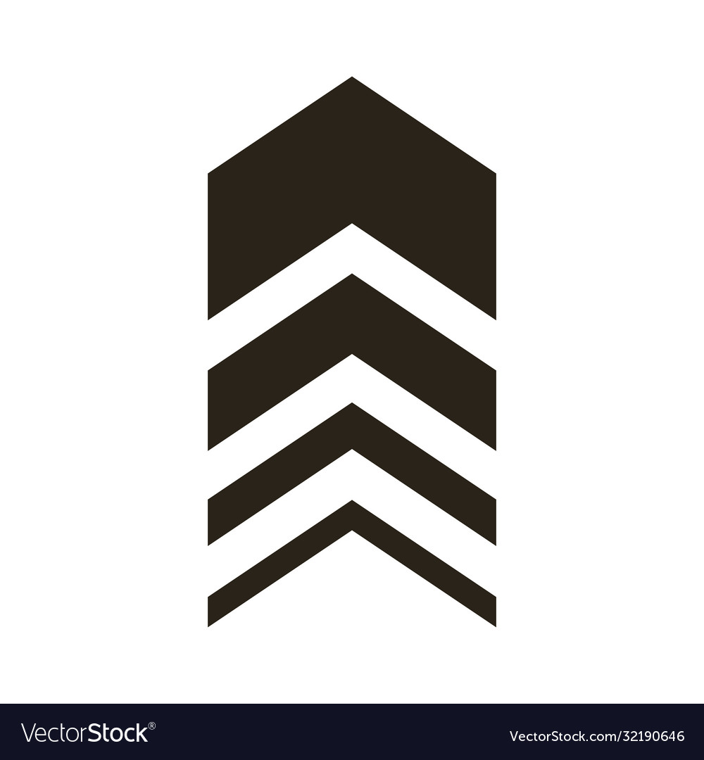 Arrow up direction silhouette style icon Vector Image